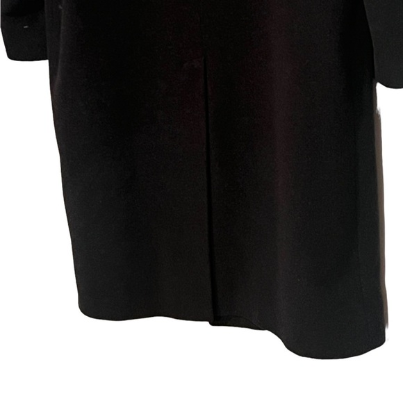 Polo Ralph Lauren black cashmere wool blend long overcoat Made in Italy - Picture 6 of 11